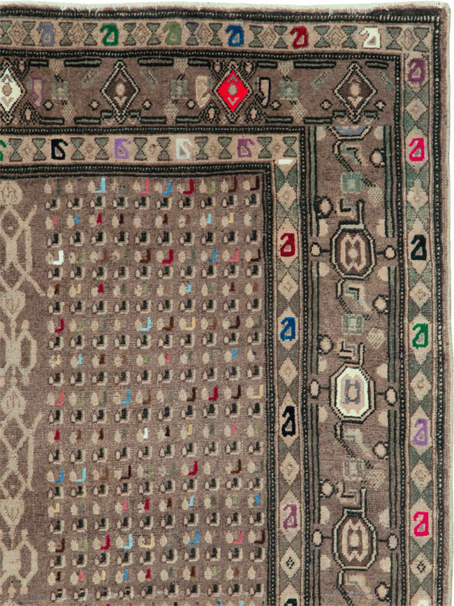 Vintage Persian Hamadan Modern Rug, No.25534 - Galerie Shabab
