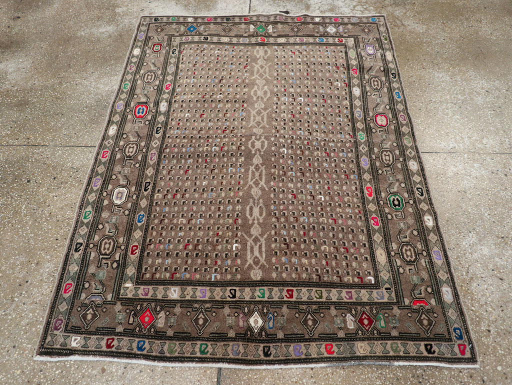 Vintage Persian Hamadan Modern Rug, No.25534 - Galerie Shabab
