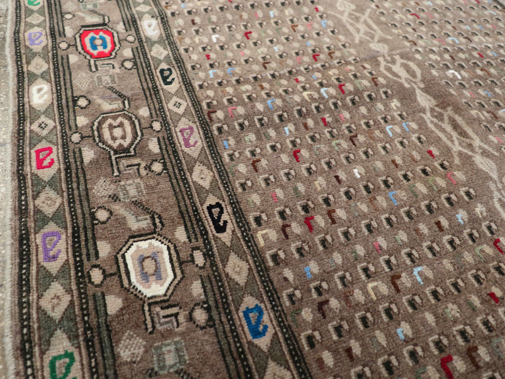 Vintage Persian Hamadan Modern Rug, No.25534 - Galerie Shabab