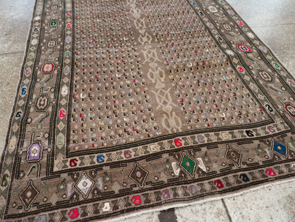 Vintage Persian Hamadan Modern Rug, No.25534 - Galerie Shabab
