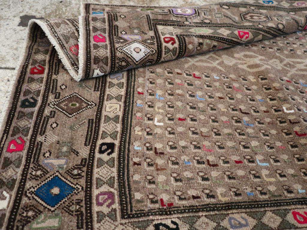Vintage Persian Hamadan Modern Rug, No.25534 - Galerie Shabab