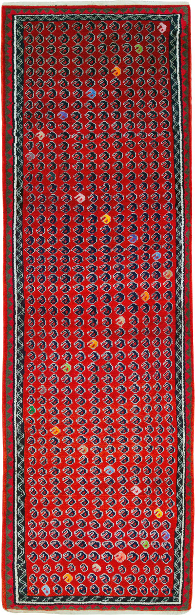 Vintage Persian Hamadan Runner, No.25535 - Galerie Shabab