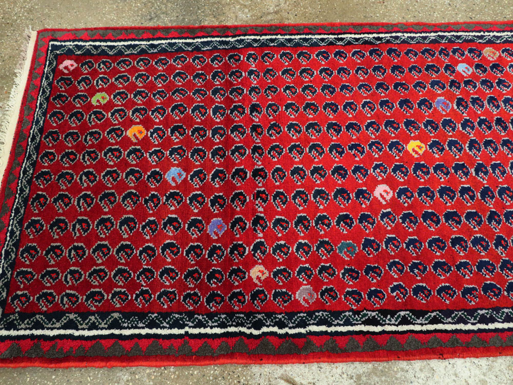 Vintage Persian Hamadan Runner, No.25535 - Galerie Shabab