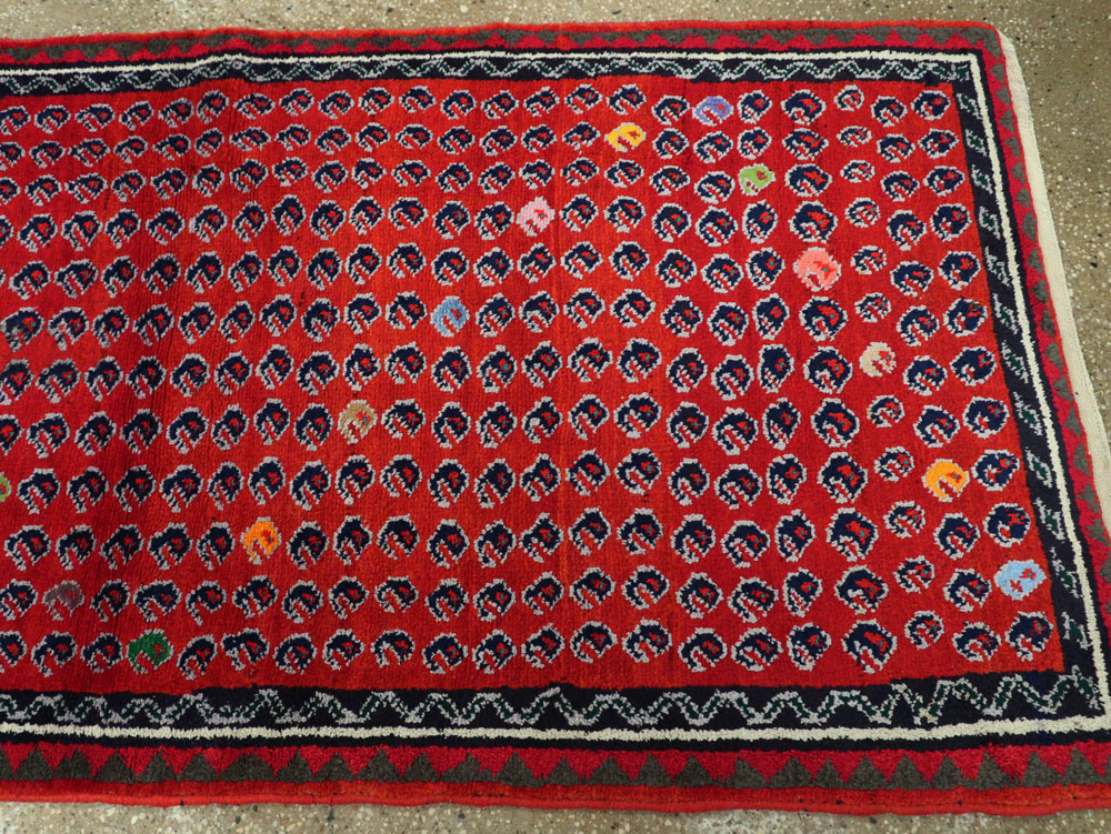 Vintage Persian Hamadan Runner, No.25535 - Galerie Shabab