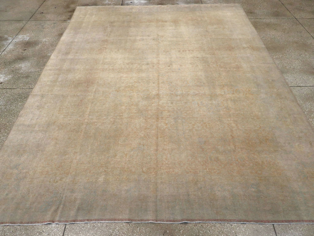 Antique Persian Tabriz Room Size Carpet, No.25539 - Galerie Shabab