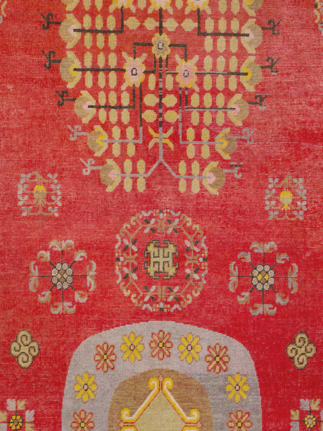 Vintage East Turkestan Khotan Carpet, No.25542 - Galerie Shabab