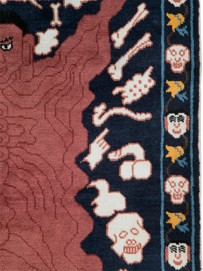 Vintage Tibetan Pictorial Rug, No.25552 - Galerie Shabab