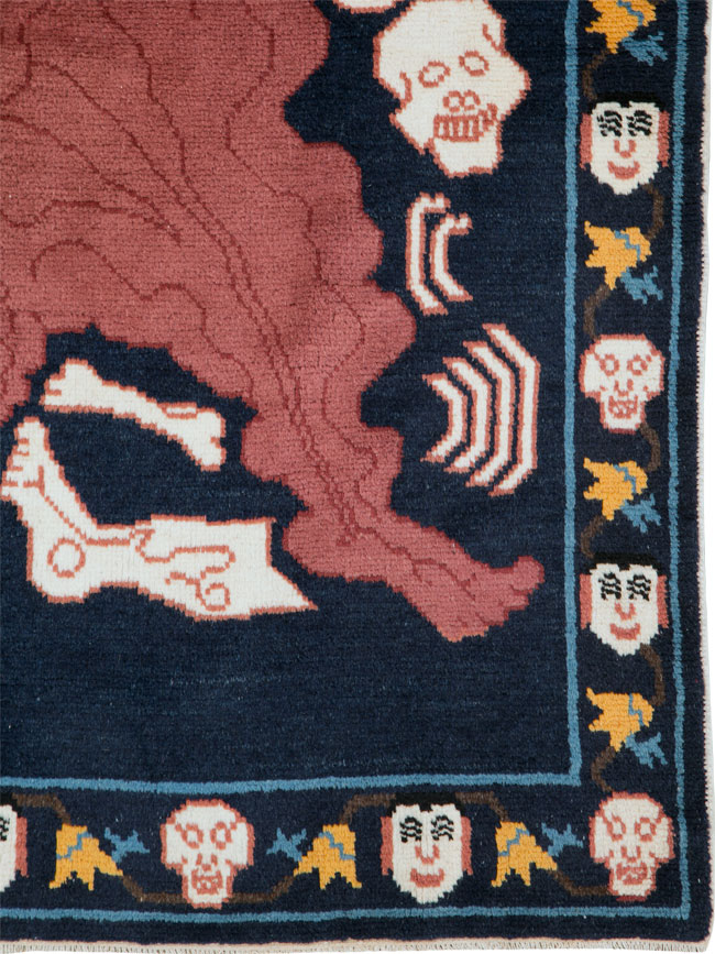 Vintage Tibetan Pictorial Rug, No.25552 - Galerie Shabab