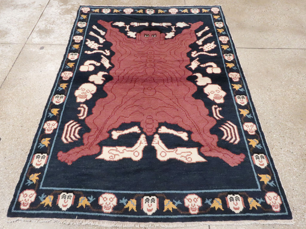 Vintage Tibetan Pictorial Rug, No.25552 - Galerie Shabab