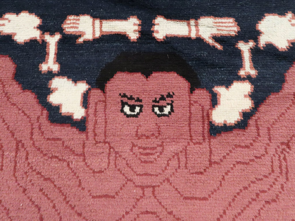 Vintage Tibetan Pictorial Rug, No.25552 - Galerie Shabab