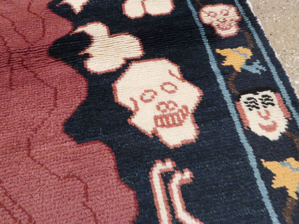 Vintage Tibetan Pictorial Rug, No.25552 - Galerie Shabab