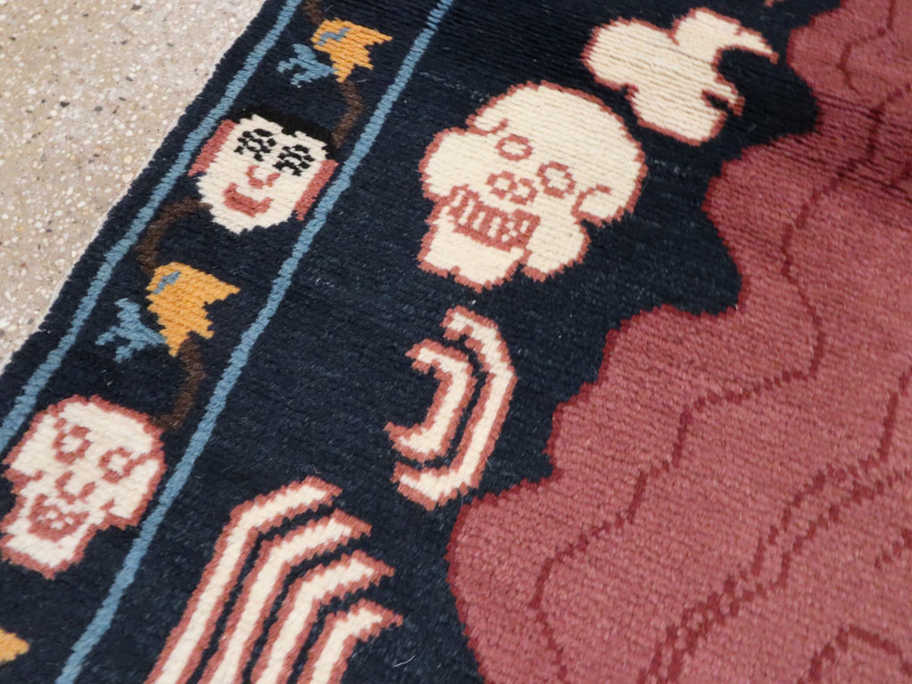 Vintage Tibetan Pictorial Rug, No.25552 - Galerie Shabab