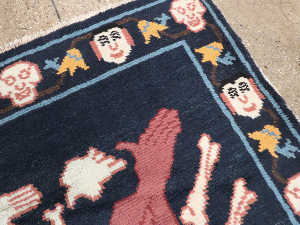 Vintage Tibetan Pictorial Rug, No.25552 - Galerie Shabab