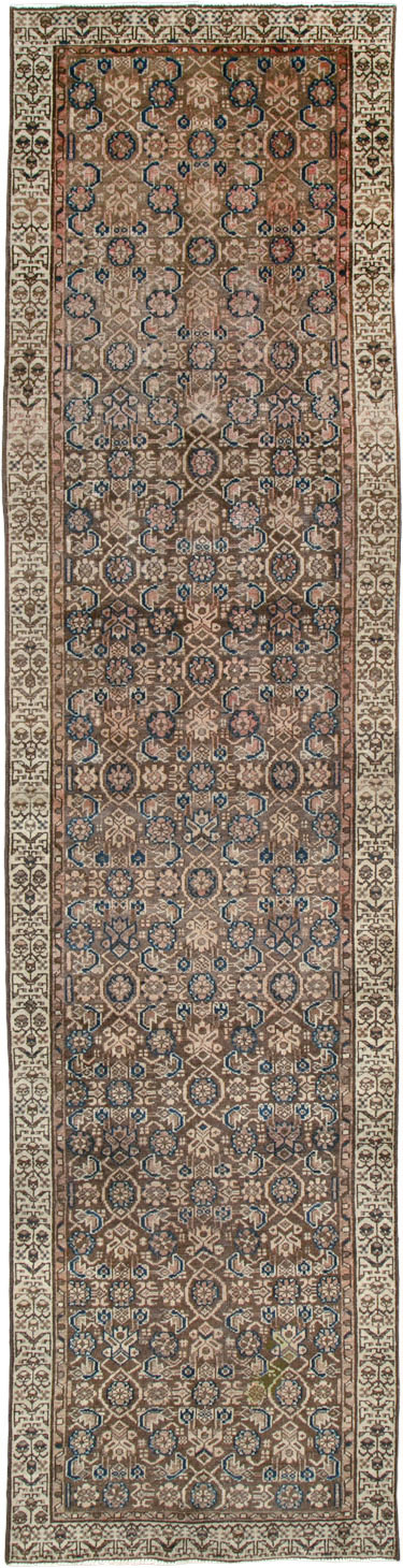 Vintage Persian Malayer Runner, No.25557 - Galerie Shabab
