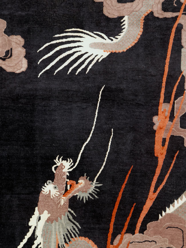 Vintage Chinese Art Deco Carpet, No.25558 - Galerie Shabab