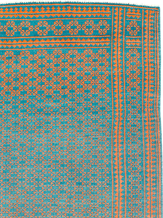 Vintage Persian Reversible Flatweave, No.25562 - Galerie Shabab