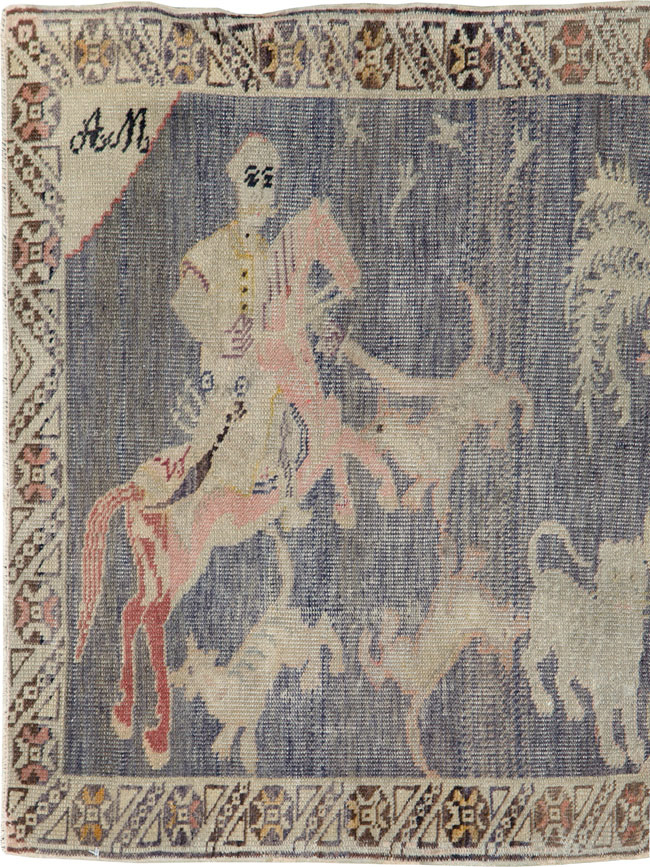 Vintage Kayseri Pictorial Rug, No.25563 - Galerie Shabab