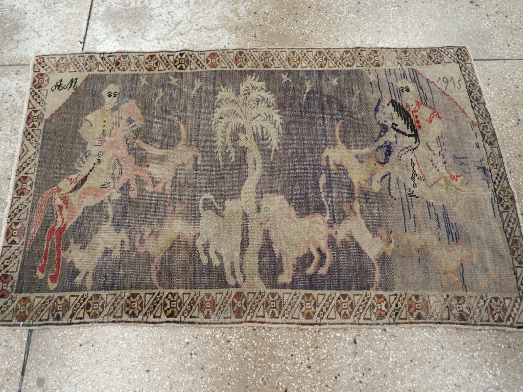 Vintage Kayseri Pictorial Rug, No.25563 - Galerie Shabab