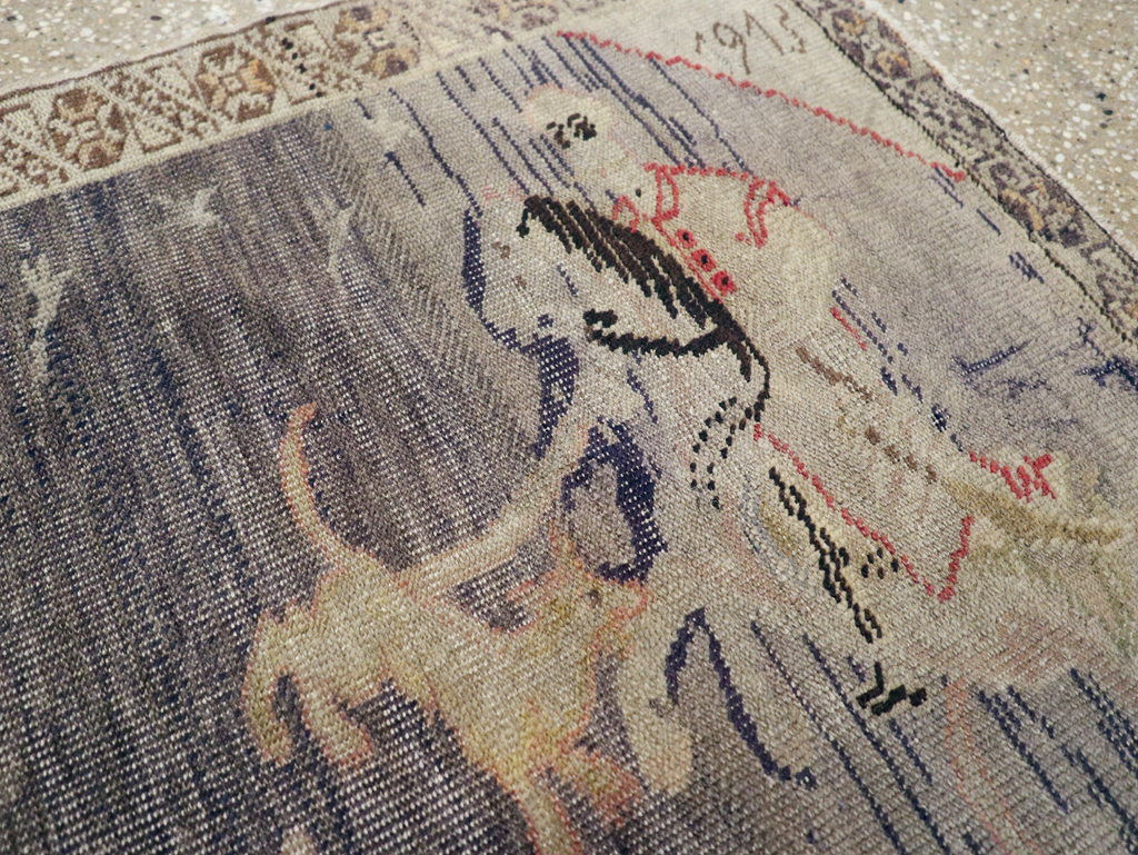 Vintage Kayseri Pictorial Rug, No.25563 - Galerie Shabab