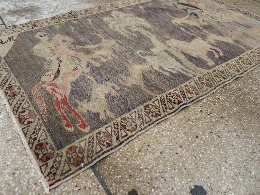 Vintage Kayseri Pictorial Rug, No.25563 - Galerie Shabab