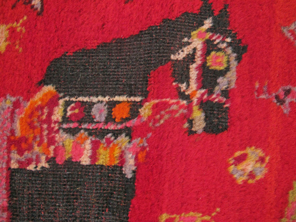 Antique Caucasian Karabagh Pictorial Rug, No.25577 - Galerie Shabab