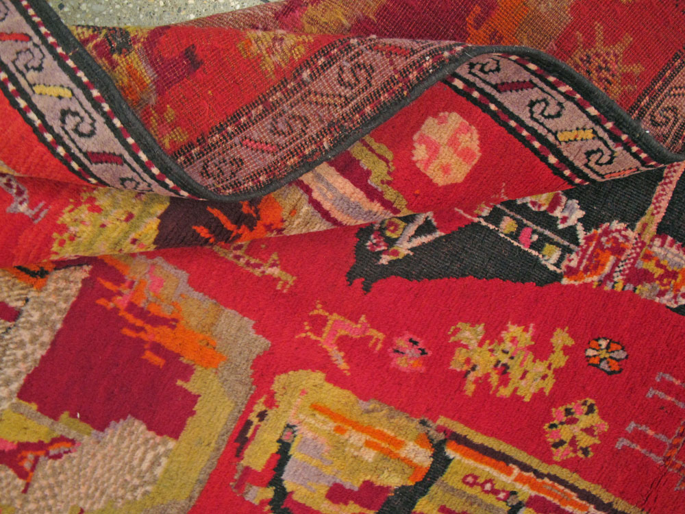 Antique Caucasian Karabagh Pictorial Rug, No.25577 - Galerie Shabab