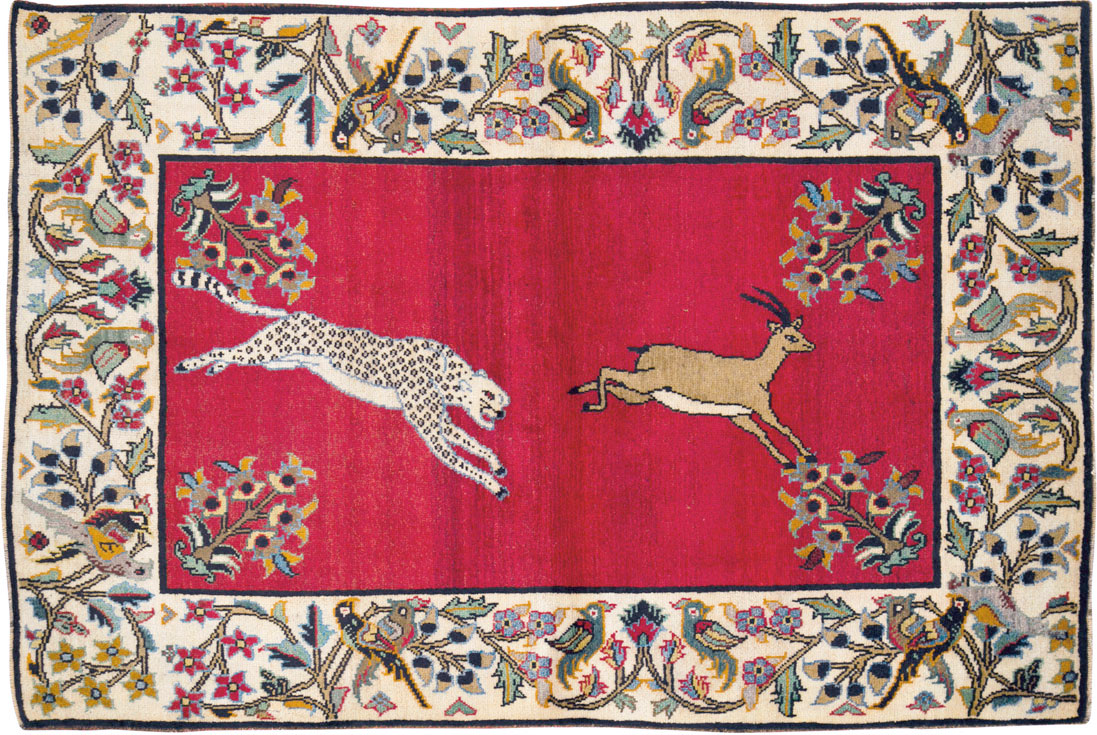 Vintage Tabriz Rug, No.25584 - Galerie Shabab