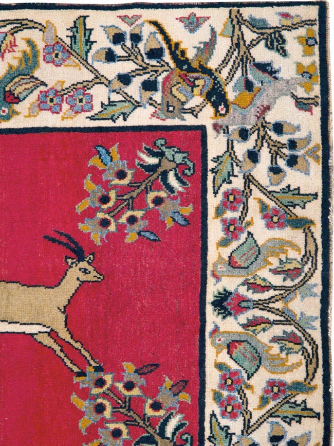 Vintage Tabriz Rug, No.25584 - Galerie Shabab