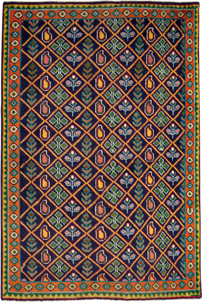 Vintage Persian Tabriz Rug (Pair: 1 of 2), No.25587 - Galerie Shabab