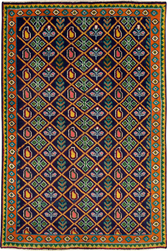 Vintage Persian Tabriz Rug (Pair: 2 of 2), No.25588 - Galerie Shabab