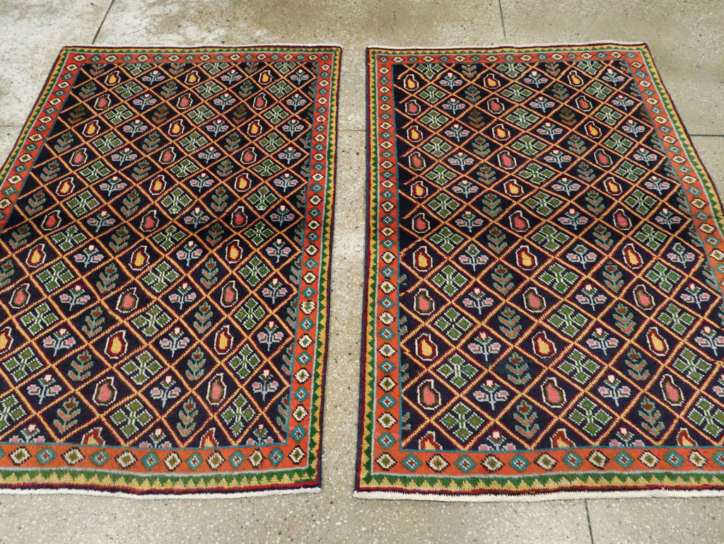 Vintage Persian Tabriz Rug (Pair: 2 of 2), No.25588 - Galerie Shabab