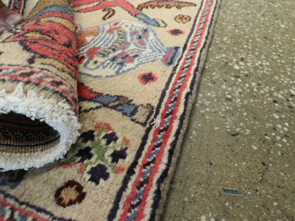 Vintage Persian Tabriz Pictorial Rug (Pair: 2 of 2), No.25602 - Galerie Shabab