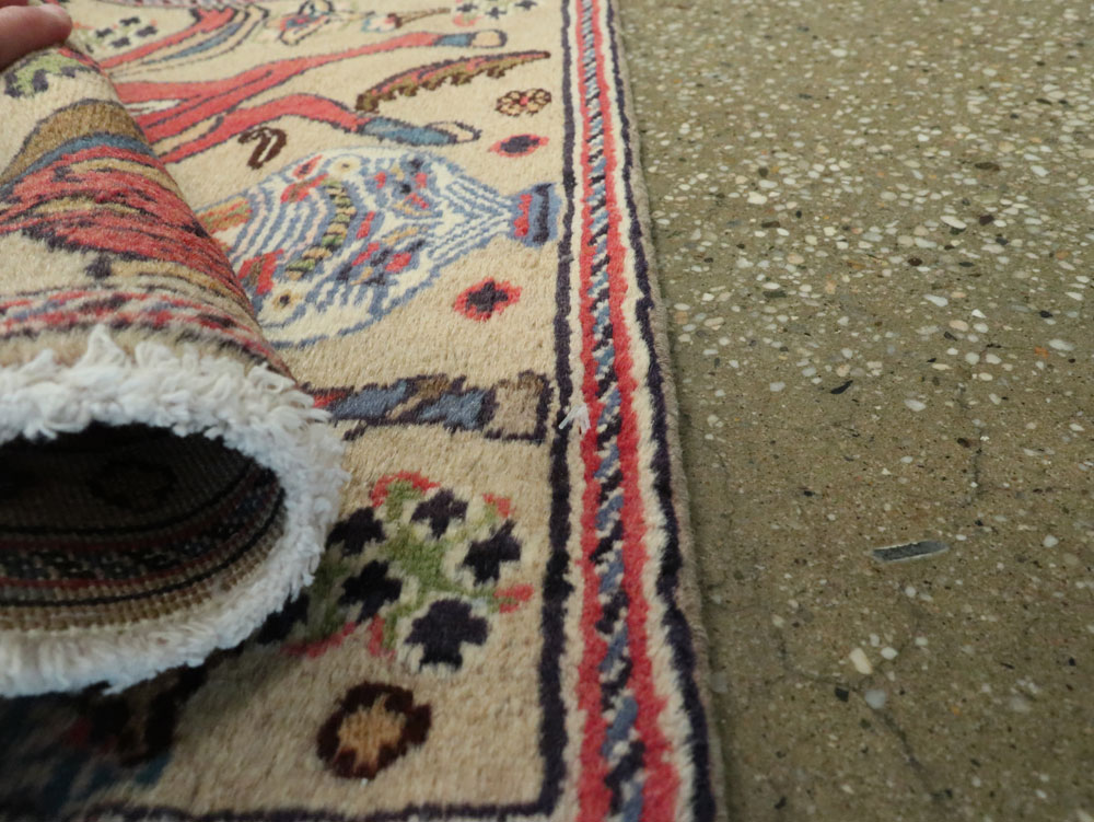 Vintage Persian Tabriz Pictorial Rug (Pair: 2 of 2), No.25602 - Galerie Shabab