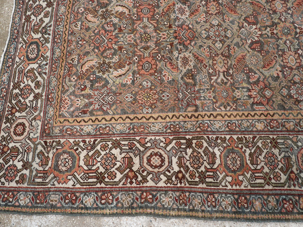 Antique Persian Mahal Gallery Carpet, No.25609 - Galerie Shabab