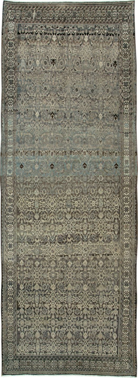 Vintage Persian Malayer Gallery Carpet, No.25613 - Galerie Shabab