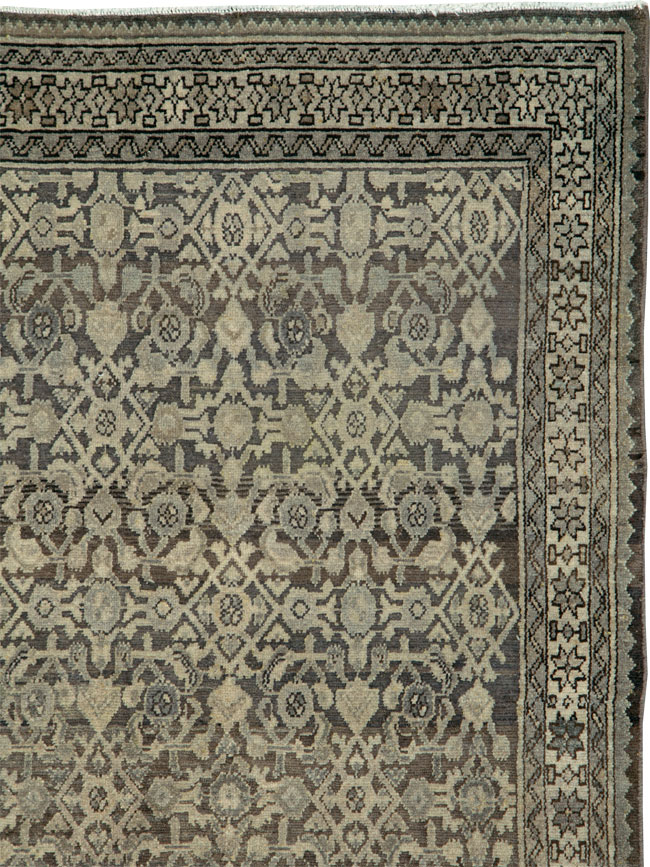 Vintage Persian Malayer Gallery Carpet, No.25613 - Galerie Shabab