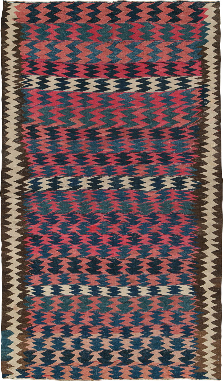 Vintage Persian Kilim, No.25619 - Galerie Shabab
