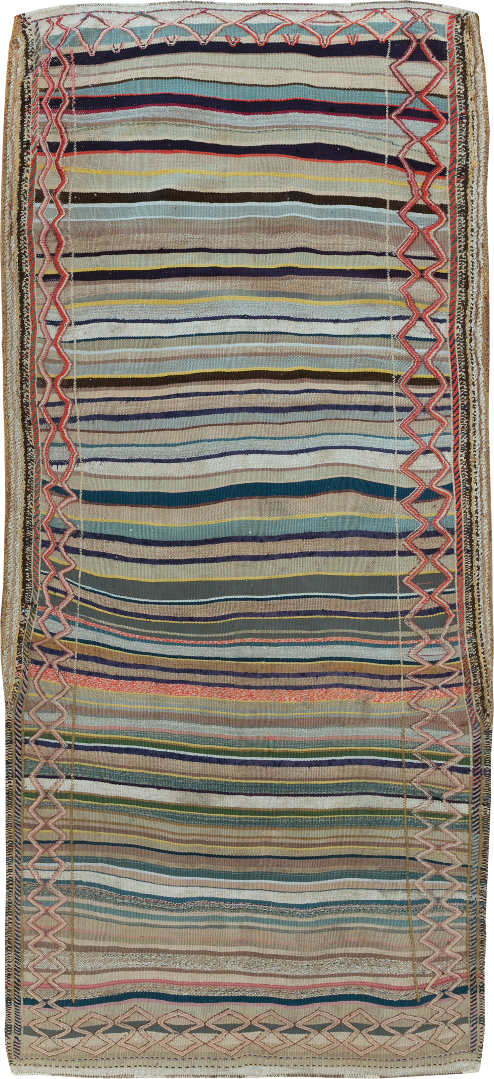 Vintage Persian Flatweave, No.25620 - Galerie Shabab