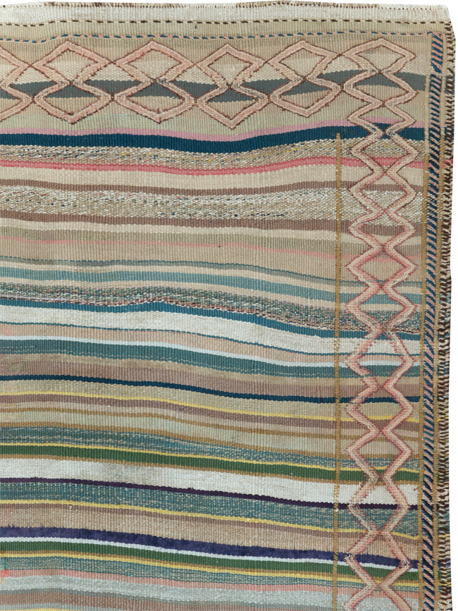 Vintage Persian Flatweave, No.25620 - Galerie Shabab