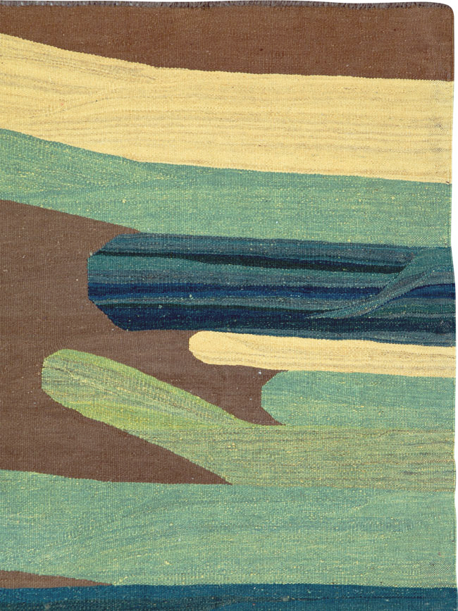 Modern Persian Kilim, No.25621 - Galerie Shabab