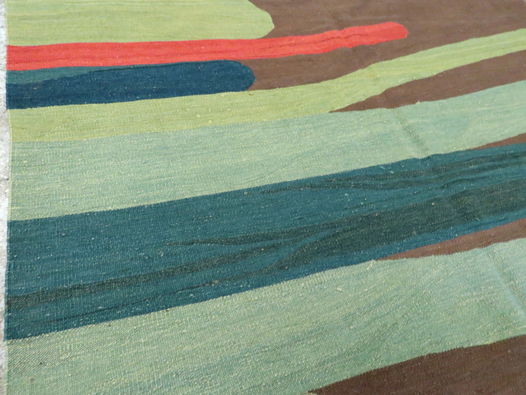Modern Persian Kilim, No.25621 - Galerie Shabab