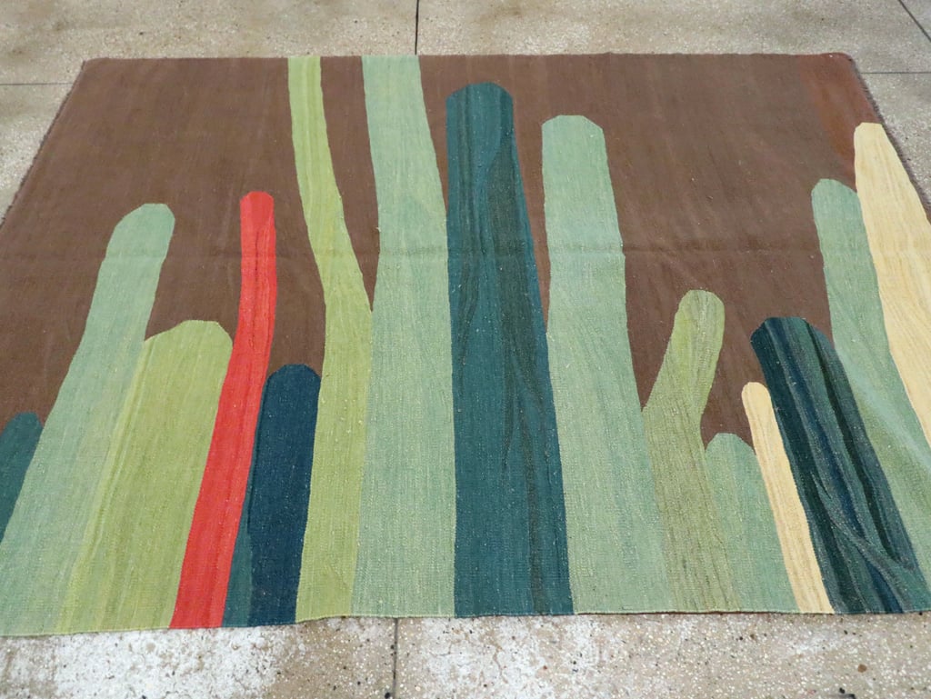Modern Persian Kilim, No.25621 - Galerie Shabab