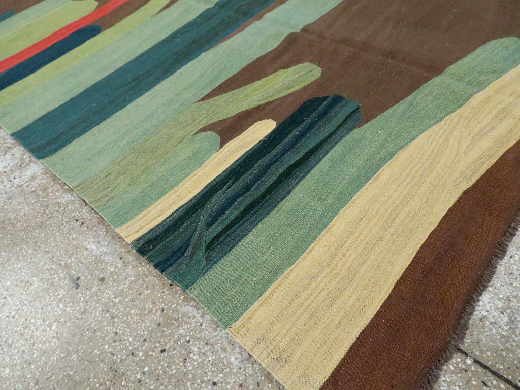 Modern Persian Kilim, No.25621 - Galerie Shabab