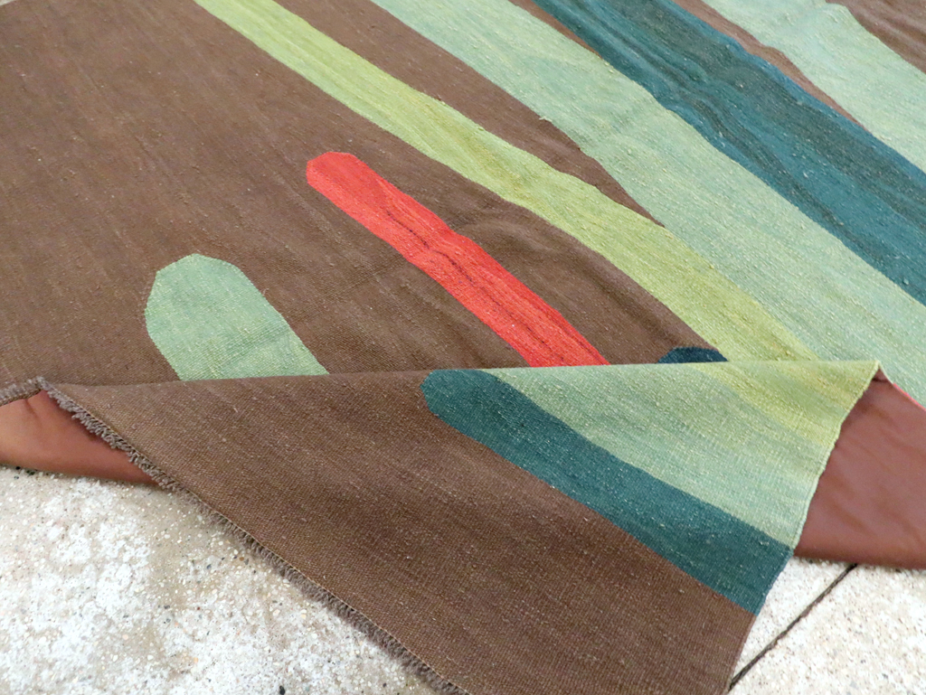 Modern Persian Kilim, No.25621 - Galerie Shabab