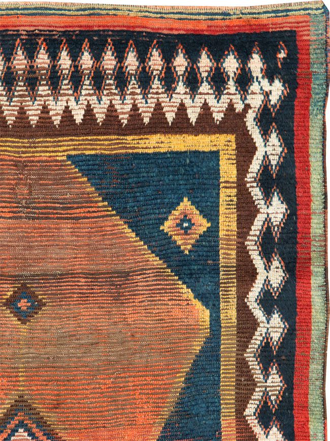 Antique Persian Gabbeh Tribal Accent Rug, No.25626 - Galerie Shabab