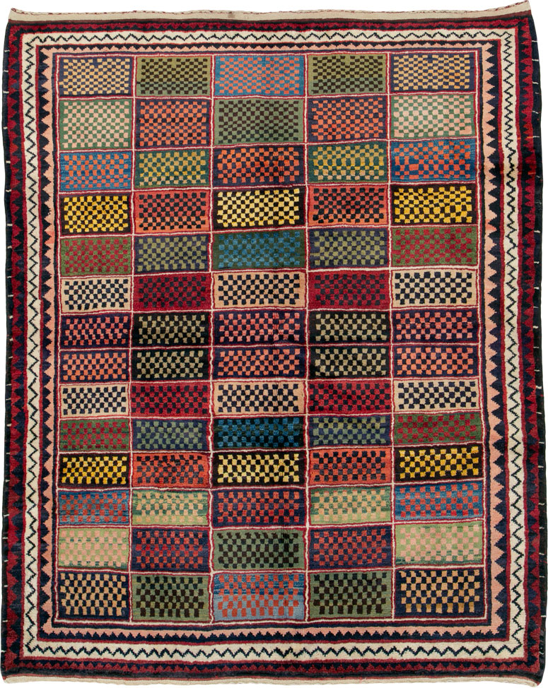 Vintage Persian Gabbeh Rug, No.25631 - Galerie Shabab