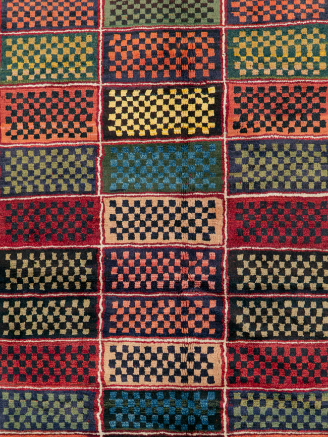 Vintage Persian Gabbeh Rug, No.25631 - Galerie Shabab