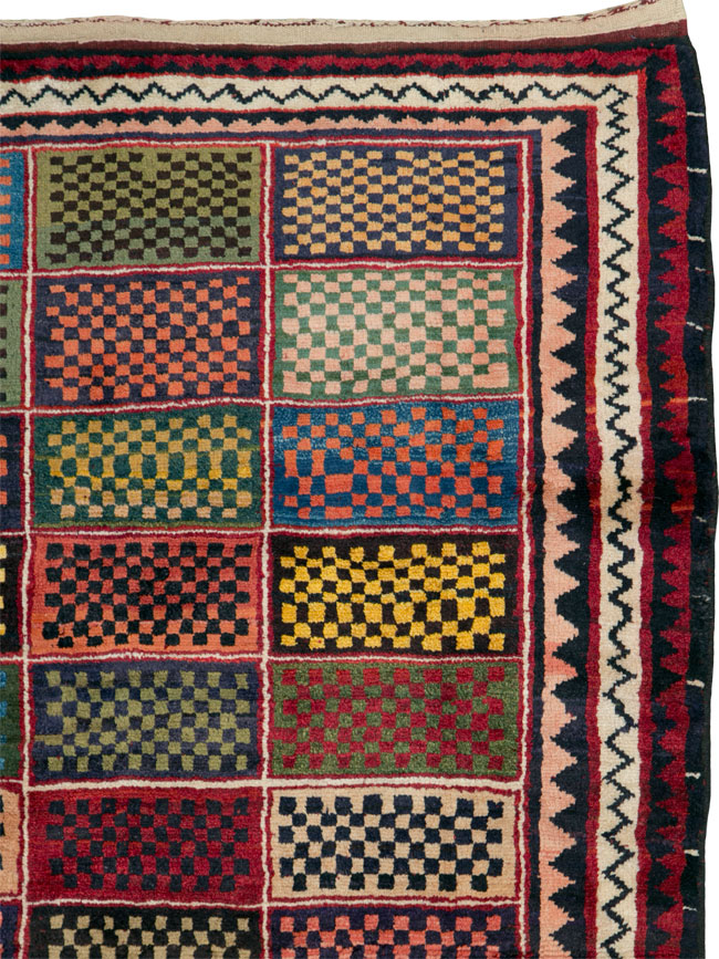 Vintage Persian Gabbeh Rug, No.25631 - Galerie Shabab