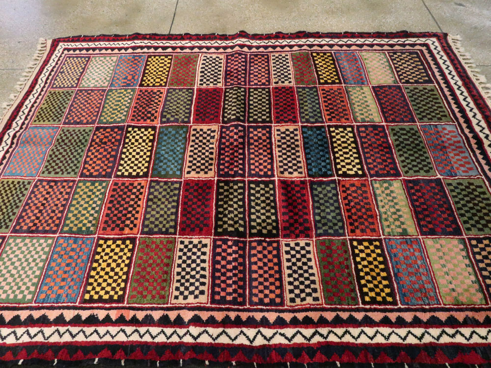 Vintage Persian Gabbeh Rug, No.25631 - Galerie Shabab