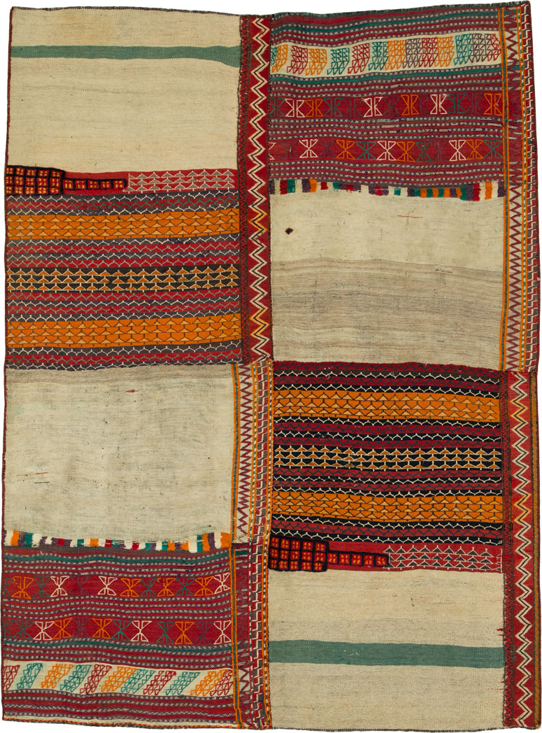 Vintage Persian Flatweave, No.25632 - Galerie Shabab